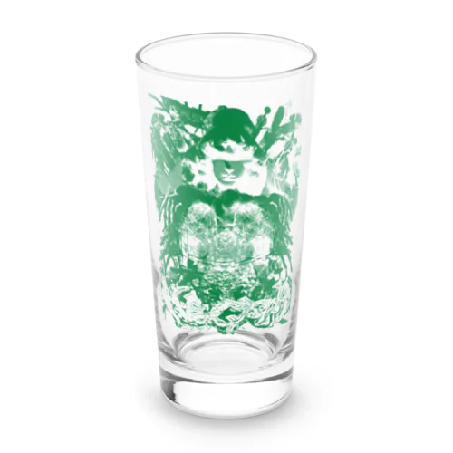 god knows green Long Sized Water Glass