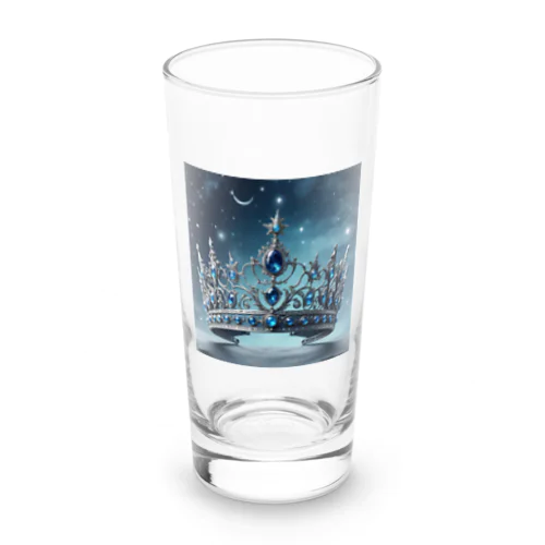 ブルーの幻想的なティアラ Long Sized Water Glass