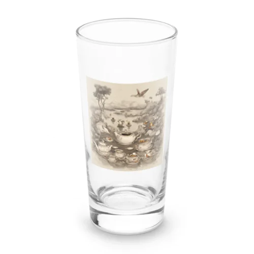 西洋風動物達のお茶会 Long Sized Water Glass