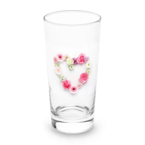 花ハート Long Sized Water Glass