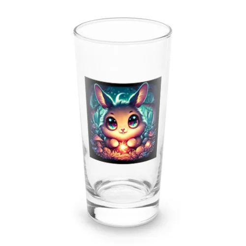 不気味で可愛いウサギ001 Long Sized Water Glass