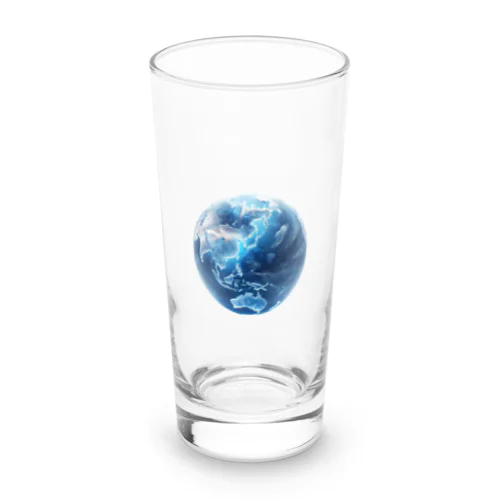地球_ガラス玉 Long Sized Water Glass