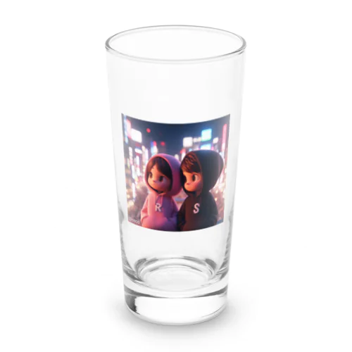 ピクサー風カップル Long Sized Water Glass