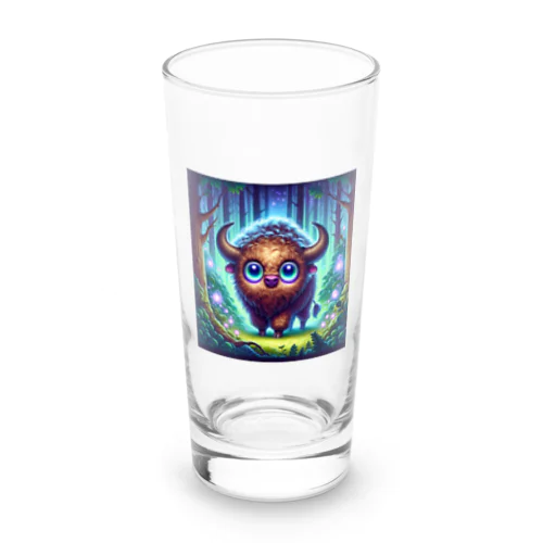 不気味で可愛いバイソン001 Long Sized Water Glass