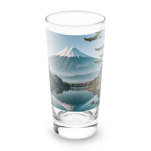 富士山と富士五湖の風景 Long Sized Water Glass