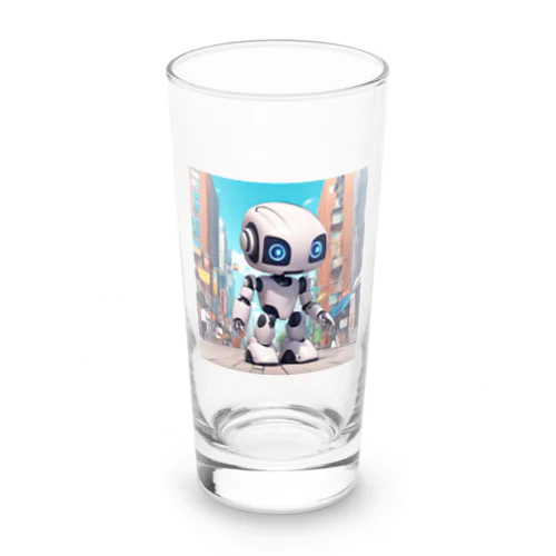 可愛いロボットのイラストグッズ Long Sized Water Glass