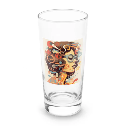 funky Lady 60's style Long Sized Water Glass