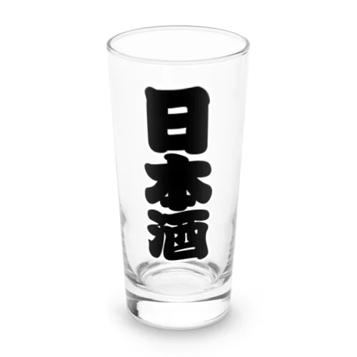 「日本酒」の赤ちょうちんの文字 Long Sized Water Glass