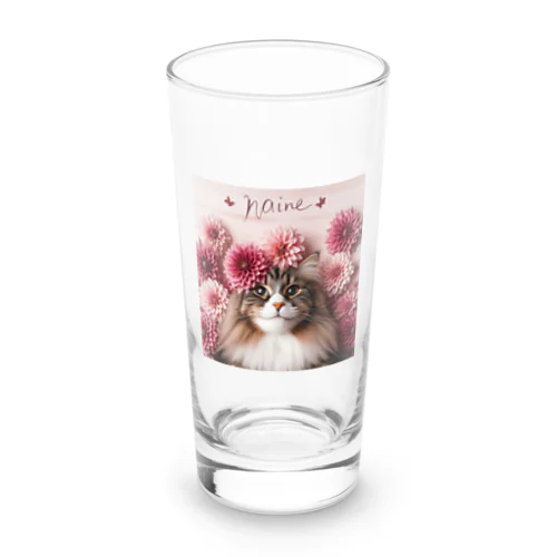 猫とダリア Long Sized Water Glass