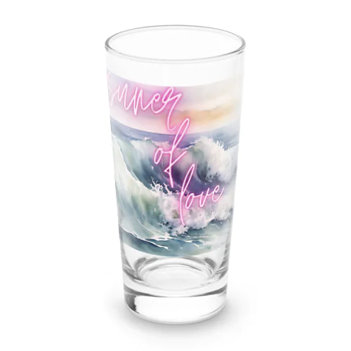 夏の思い出　エモ　きゅん Long Sized Water Glass