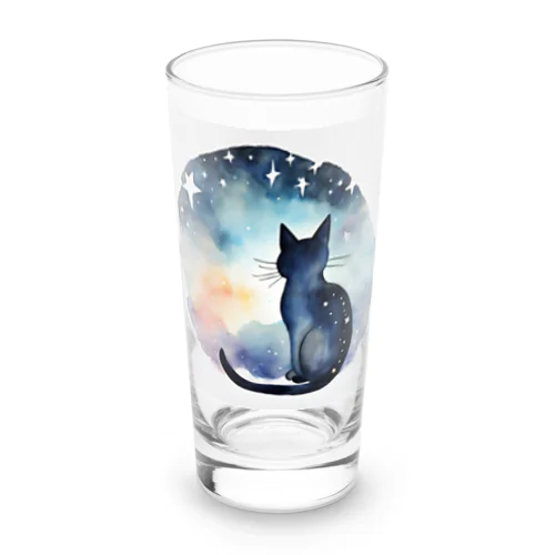 星黒猫 Long Sized Water Glass