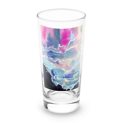 fantastical wave Long Sized Water Glass