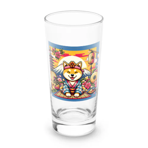 祭りの柴犬 - 日本の心 Long Sized Water Glass