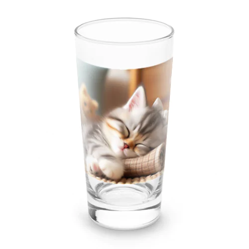 眠るにゃんこ😺zzz Long Sized Water Glass