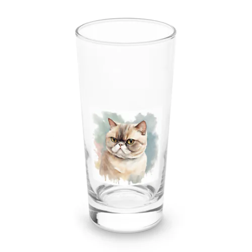 猫　ストリートアート風 Long Sized Water Glass
