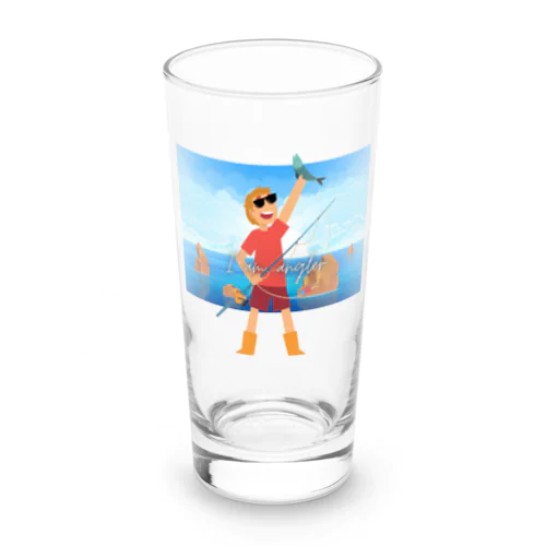 釣りボーイ：ヨッシャー！ Long Sized Water Glass