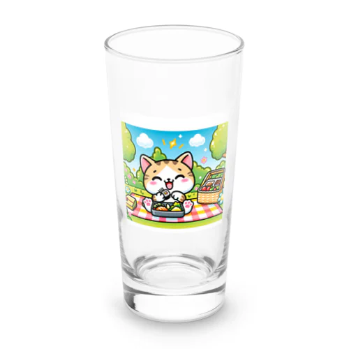 遠足の楽しいお弁当タイム Long Sized Water Glass