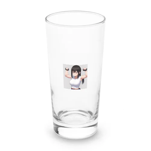 筋トレ女子 Long Sized Water Glass