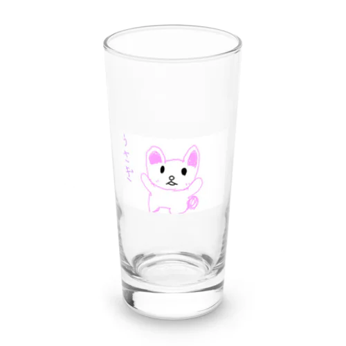 8さいが描いたうさぎ Long Sized Water Glass