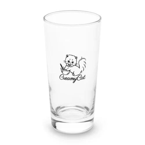 creamy catの白猫ちゃん Long Sized Water Glass
