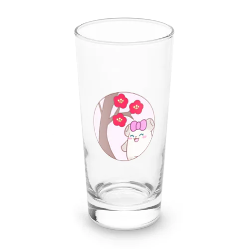 焼きましまろちゃんと梅の花 Long Sized Water Glass