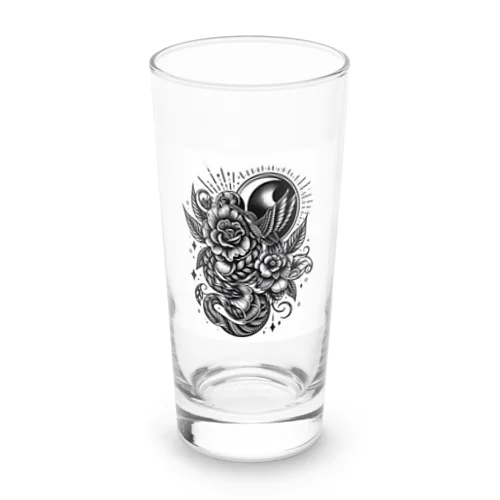 タトゥーデザイン Tシャツ Long Sized Water Glass