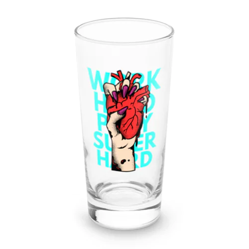 WORK HARD PLAY SUPER HARD Long Sized Water Glass