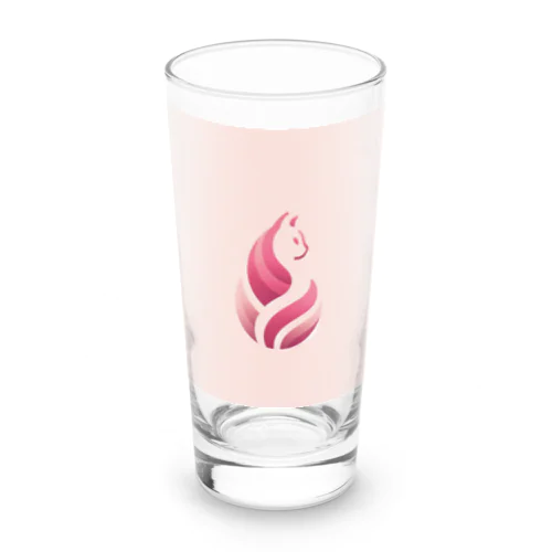 ねこさん（ピンク） Long Sized Water Glass