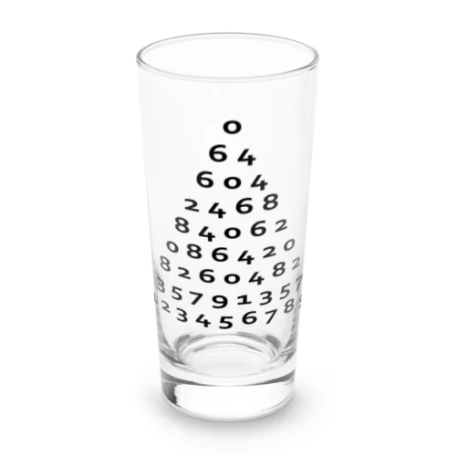 数字 Long Sized Water Glass