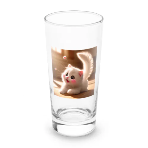 頬紅をしたような可愛い子猫SAKUCAT Long Sized Water Glass