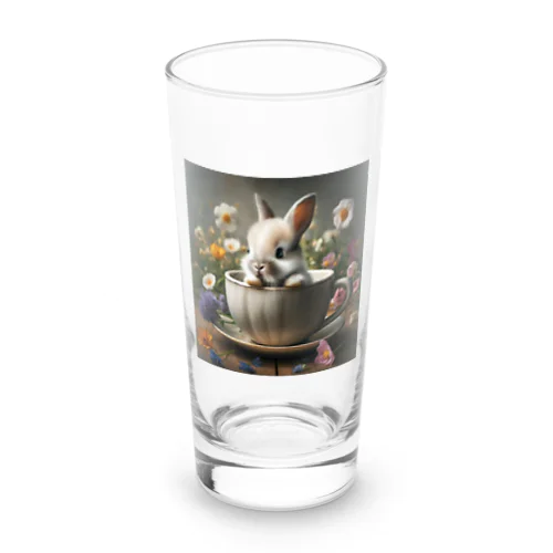 ティーカップのうさぎちゃん Long Sized Water Glass