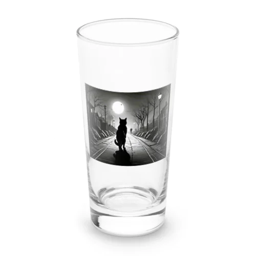 黒猫の思い (=^・^=) Long Sized Water Glass