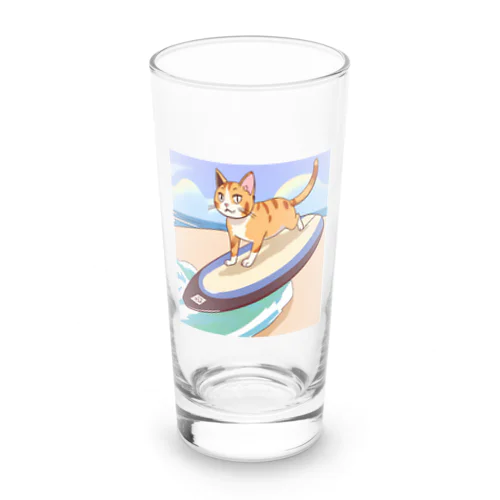 波乗りネコ Long Sized Water Glass