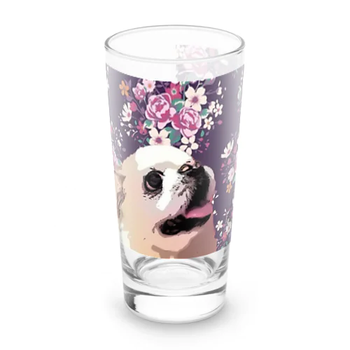 白ペキ 犬 Dog My Love Long Sized Water Glass