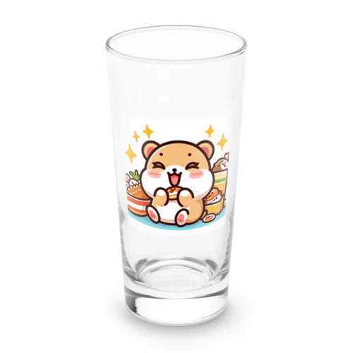 食欲旺盛なかわいいハムスター Long Sized Water Glass