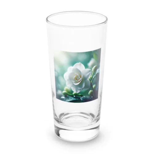 5月6日の誕生花　クチナシ Long Sized Water Glass