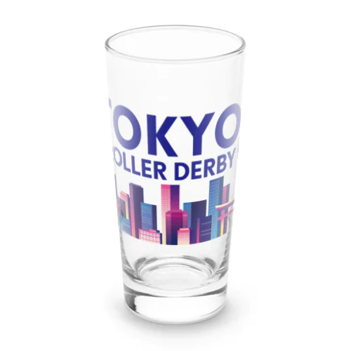 Tokyo Skyline（Blue character) Long Sized Water Glass