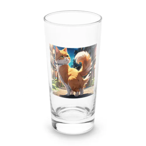 アニメ猫 Long Sized Water Glass