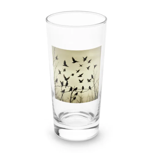 オカメインコの群れ Long Sized Water Glass