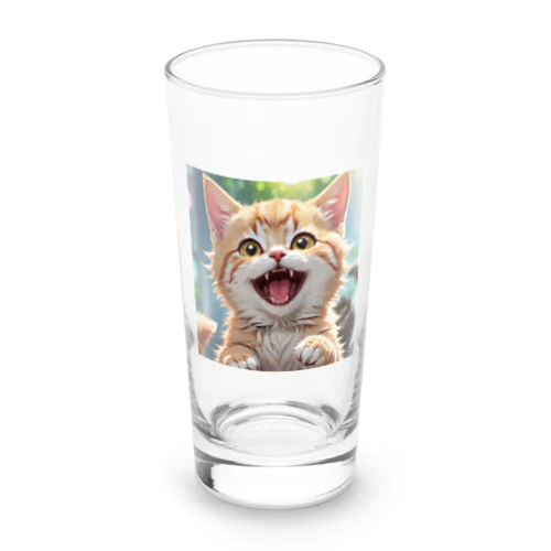 かわいい笑顔がたまらない子猫 Long Sized Water Glass