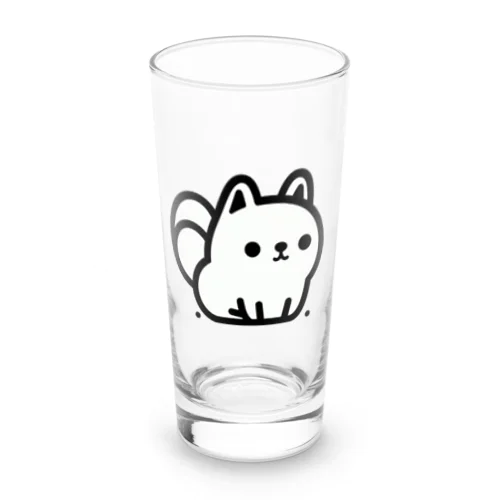 シンプルで愛らしい犬 Long Sized Water Glass