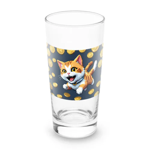 猫に小判 Long Sized Water Glass