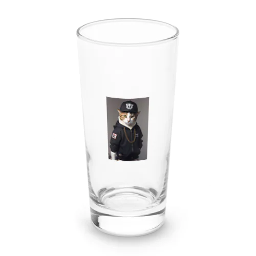 ヒップホップ猫 Long Sized Water Glass