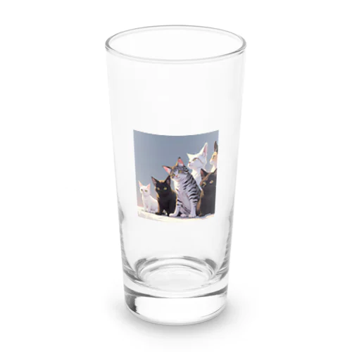 ねこねこねこ Long Sized Water Glass