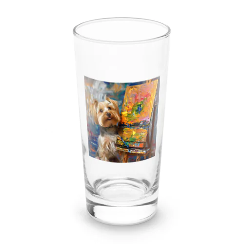 犬のぼくが画家だよ何か？ アメジスト 2046 Long Sized Water Glass