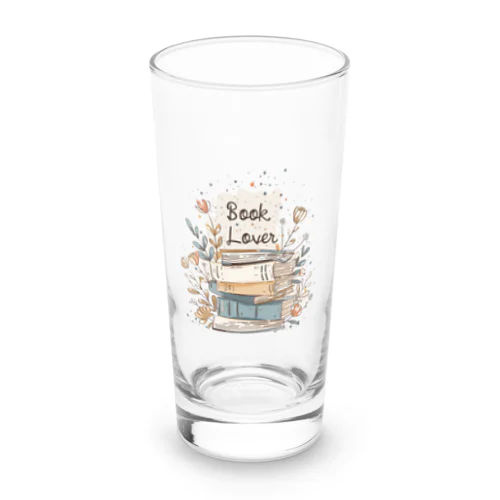 Book Lover Long Sized Water Glass