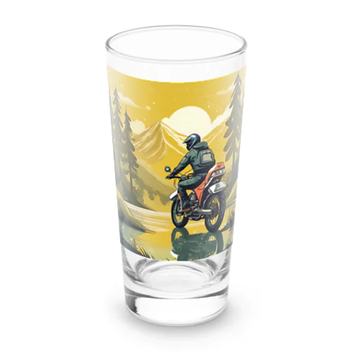 旅するバイカー Long Sized Water Glass