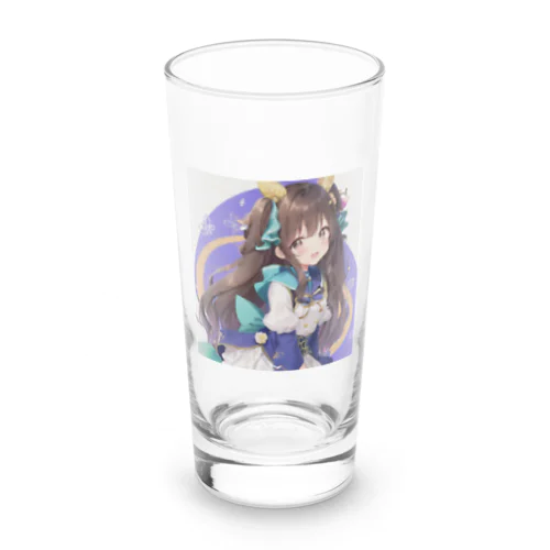 ロングヘアーの女の子 Long Sized Water Glass