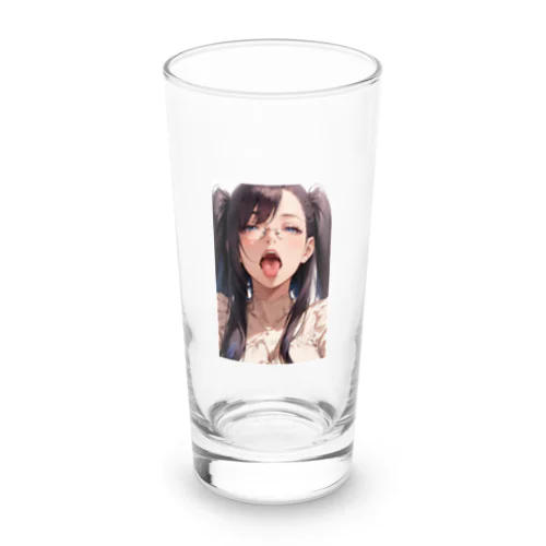 黒髪美少女　美鈴ちゃんメガネ Long Sized Water Glass