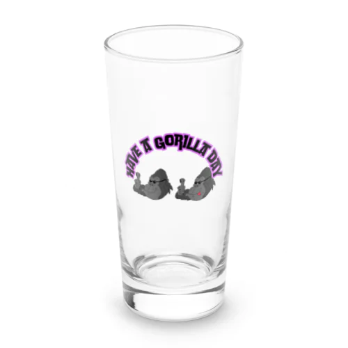 イケてるゴリラのHave a Gorilla day Long Sized Water Glass